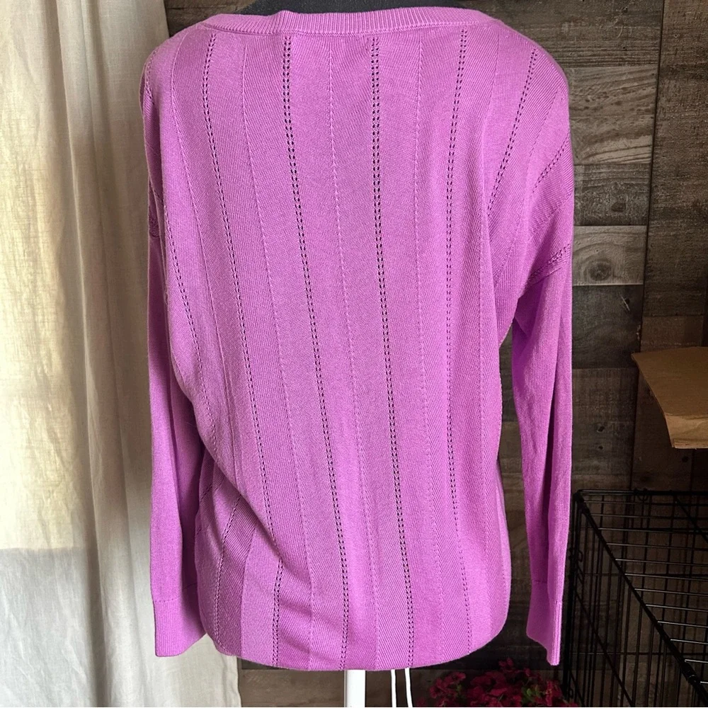 Banana Republic Women's Lilac Crew Neck Sweater - Picture 3 of 7